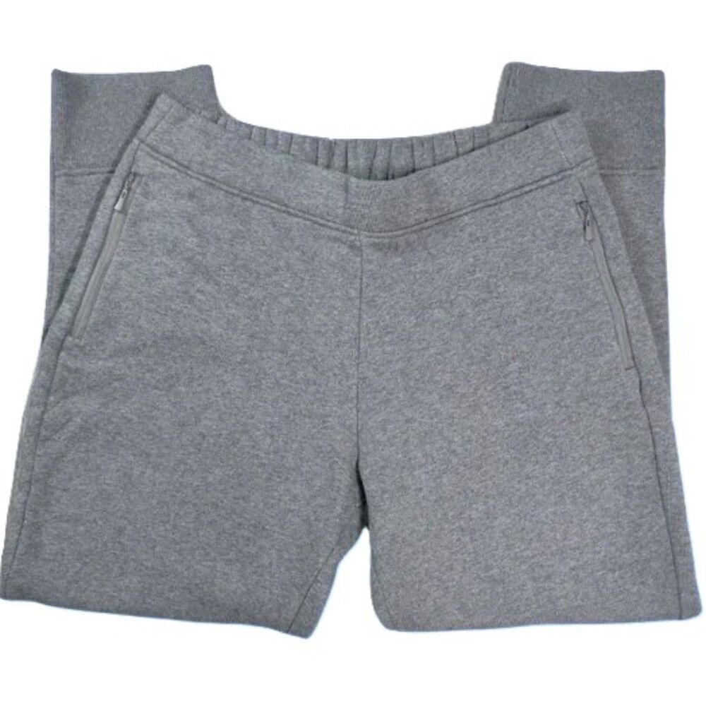 Banana Republic Womens Petite Jogger Pants Small Gray Cotton Blend Zip Pockets